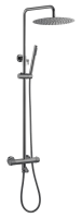 Душевая система с термостатом Boheme UNO 468-T-SGM антрацит