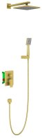 Душевой комплект Timo Selene SX-2069/17SM с внутренней частью, золото матовое