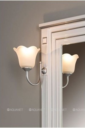 Зеркало Aquanet Паола 90 белый/серебро 