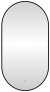 Зеркало с подсветкой LED Fixsen FX-3080B овальное 40х80 см, черное 
