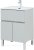 Тумба с раковиной Aquanet Алвита New 60 1 ящик, 2 дверцы, серый 