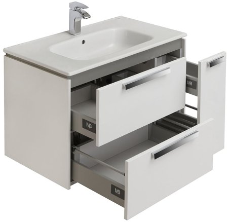 Тумба под раковину Roca Lago 80 857296806 подвесная Белый глянец 