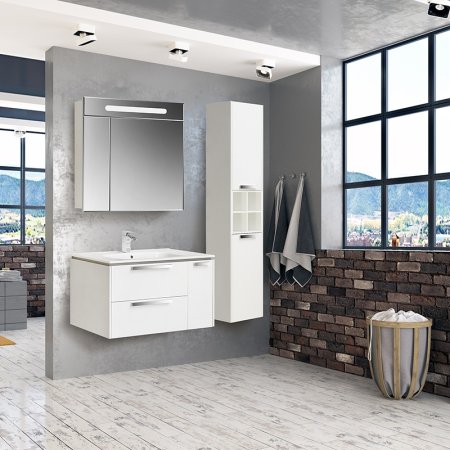 Тумба под раковину Roca Lago 80 857296806 подвесная Белый глянец 