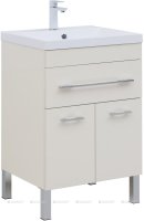 Тумба с раковиной Aquanet Верона 60 крем (1 ящик, 2 дверцы)