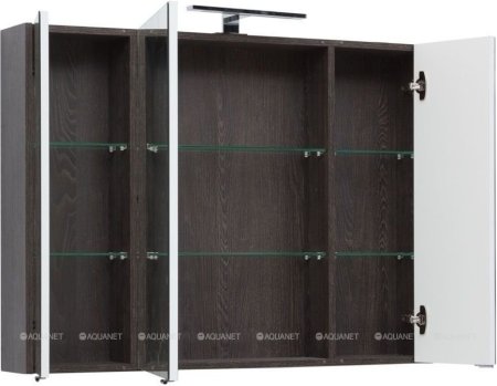 Зеркало-шкаф Aquanet Остин 105 дуб кантербери 