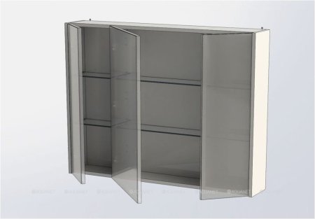 Зеркало-шкаф Aquanet Остин 105 дуб кантербери 