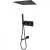 Душевая система Abber Daheim AF8254B с термостатом Черная матовая 