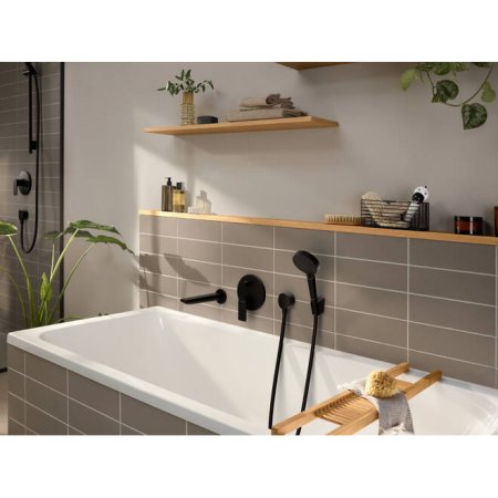 Смеситель Hansgrohe Rebris E 72468670 встраиваемый для ванны черный 