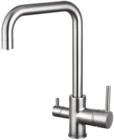 Смеситель для кухни с подключением фильтра Shevanik S228L, сатин