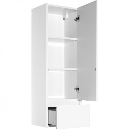 Шкаф пенал Style Line 36 Plus ЛС-00000672 подвесной Белая Осина Белый лакобель 