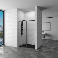 Душевая дверь в нишу RGW Stilvoll SV-12B 150х195 профиль черный