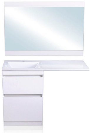 Тумба под раковину Style Line Даллас Люкс Plus 120 СС-00002338 Белая 