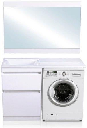 Тумба под раковину Style Line Даллас Люкс Plus 120 СС-00002338 Белая 