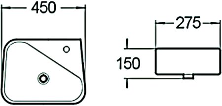 Рукомойник SantiLine SL-2017R 