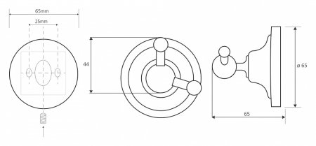 Крючок Bemeta Retro 144106037 