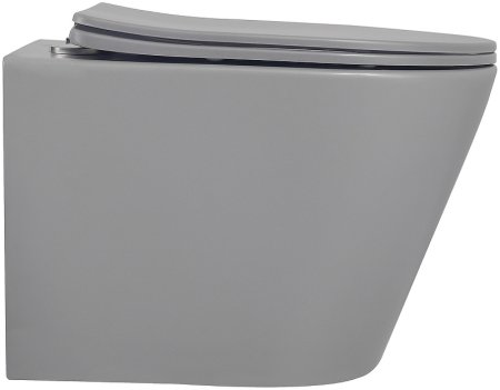 Унитаз Abber Bequem AC1102MG подвесной Серый матовый с сиденьем Микролифт 