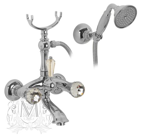 Смеситель Migliore Korona Swarovski ML.KRN-4703 Cr для ванны с душем 