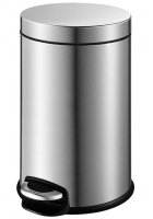 Ведро для мусора WeltWasser Erfie MT 5L педальное 10000000890 Матовый Хром