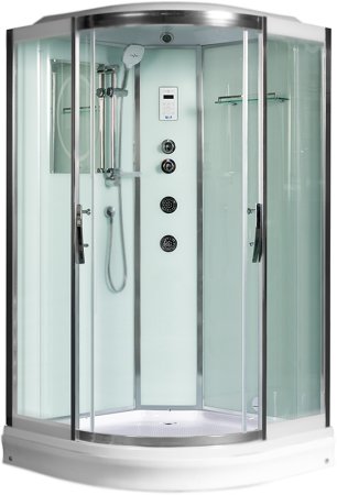 Душевая кабина WeltWasser WW500 Emmer 12015 120x120 10000003287 профиль Хром стекло прозрачное 