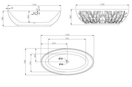 Акриловая ванна ABBER AB9283 