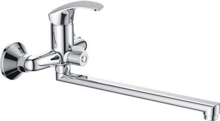 Смеситель для ванны длинный излив HAIBA HB2236-K 