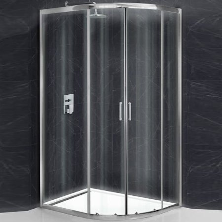 Душевой уголок BelBagno Uno 120х90 UNO-195-RH-2-120/90-C-Cr профиль Хром стекло прозрачное 