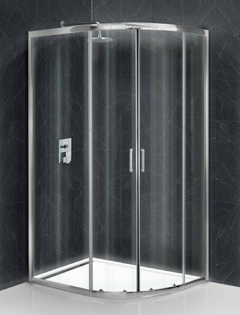 Душевой уголок BelBagno Uno 120х90 UNO-195-RH-2-120/90-C-Cr профиль Хром стекло прозрачное 