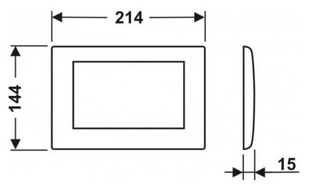 Кнопка смыва TECE Planus 9240312 белая матовая 