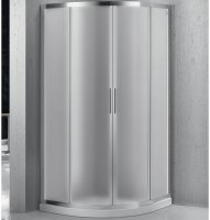 Душевой уголок BelBagno Sela 90х90 SELA-R-2-90-P-Cr профиль Хром стекло рифленое