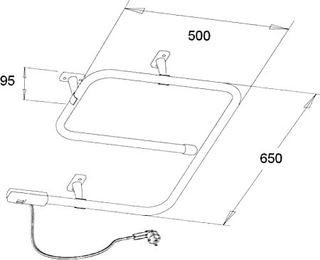 Полотенцесушитель электрический Zorg ZR 006 хром 