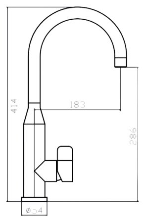 Смеситель для кухонной мойки Zorg Inox Clow 