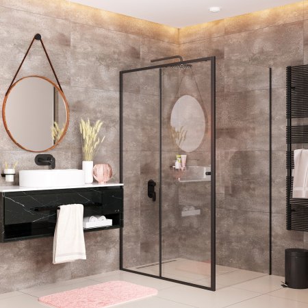 Душевой уголок WasserKRAFT Dill 61S06 профиль черный 