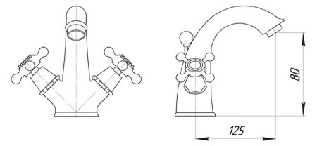 Смеситель Migliore Beatrice ML.BTC-134 Cr для раковины 