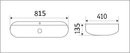 Раковина накладная CeramaLux D1347 