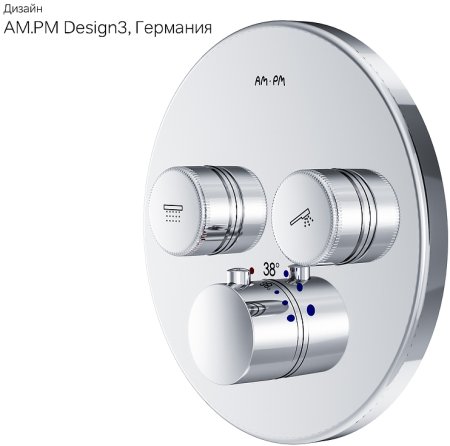 Смеситель для душа AM.PM Inspire 2.0 F50A85700 с термостатом Хром 