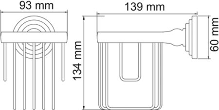Держатель освежителя воздуха WasserKRAFT Isar K-7345 темная бронза 