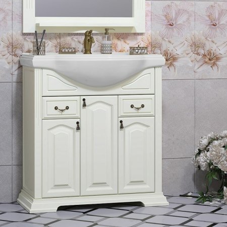 Тумба под раковину Opadiris Риспекто 80 00-00006022 Слоновая кость 