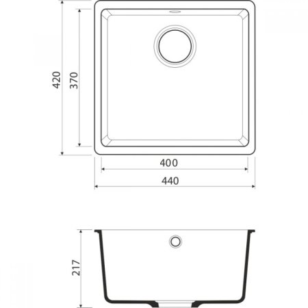 Мойка для кухни Omoikiri Kata-44-U-CA 4993399 Карамель 