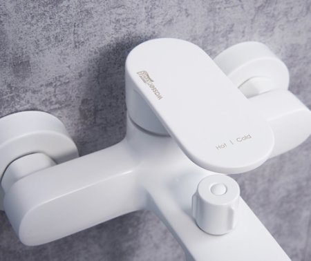 Смеситель WasserKRAFT Mindel 8501 для ванны с душем, белый 