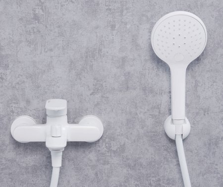 Смеситель WasserKRAFT Mindel 8501 для ванны с душем, белый 