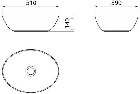 Раковина-чаша Point Артемида 51 PN43151WB Белая 