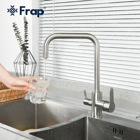 Смеситель для кухни Frap H801 F43801 Сатин 