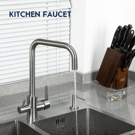 Смеситель для кухни Frap H801 F43801 Сатин 