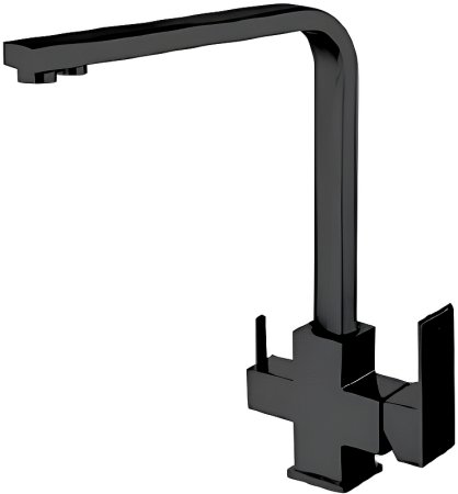 Смеситель для кухни Frap H802-6 F43802-6 Черный матовый 