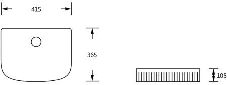 Раковина-чаша Ceruttispa 41 CR8011 9558 Белая 