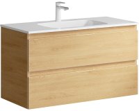 Тумба под раковину Aqwella Accent 100 ACC0110DZ подвесная Дуб золотой