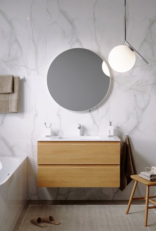 Тумба под раковину Aqwella Accent 100 ACC0110DZ подвесная Дуб золотой 