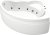 Акриловая ванна Bas Лагуна 170 см R с г/м + средство 