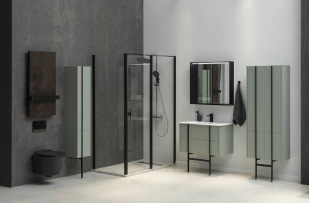 Шкаф пенал Allen Brau Reality 30 R 1.32001.CGM подвесной Олива матовая 