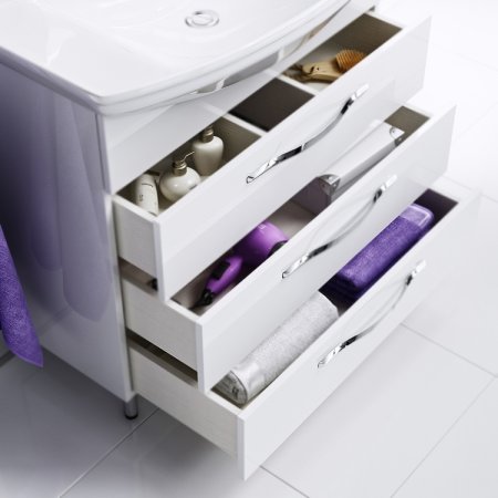 Тумба под раковину Aqwella Аллегро 85 Agr.01.08/3 Белая 